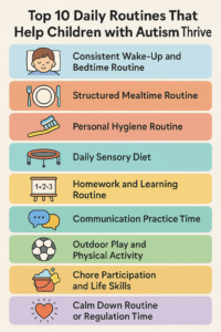 Top 10 Daily Routines That Help Children with Autism Thrive